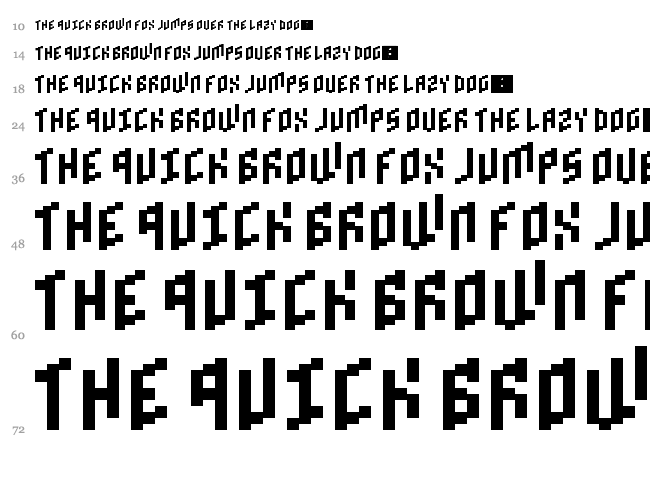 Brick Bold font waterfall